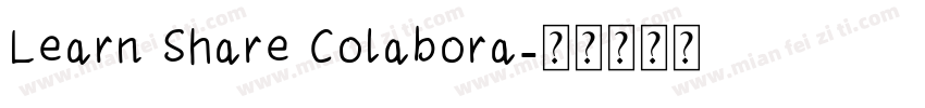 Learn Share Colabora字体转换